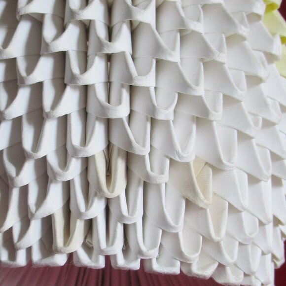 3D Origami Swan, Vintage, White & Yellow, Centerpiece - Picture 8 of 12